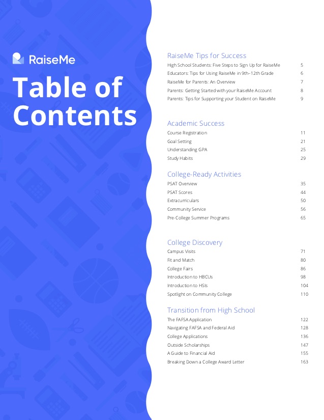 Curriculum TableContent