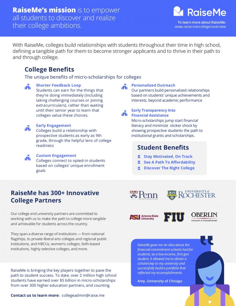 Universities FTF Overview OnePager