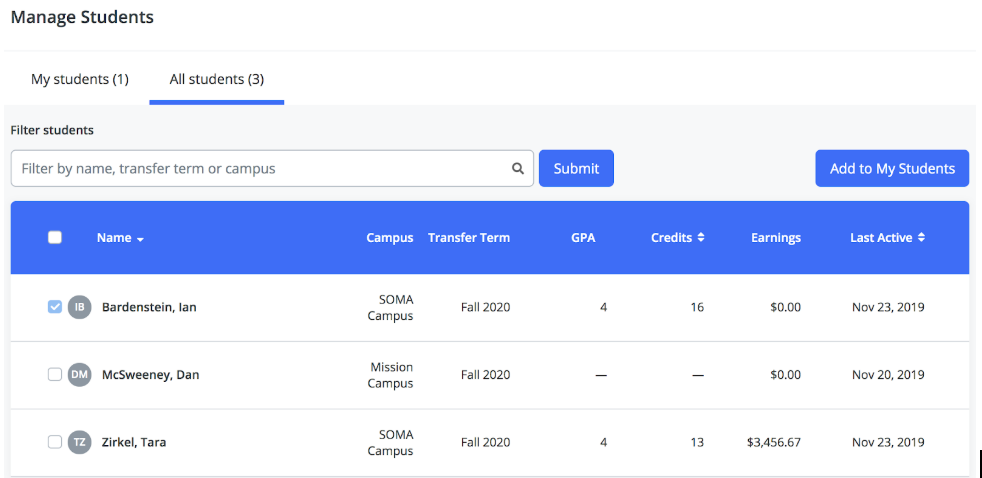 Educator Dashboard