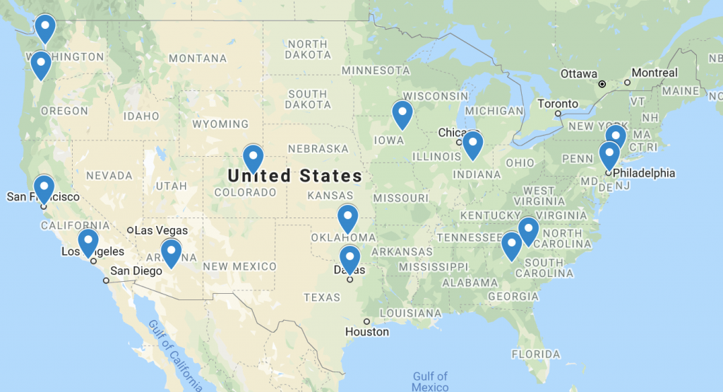 RaiseMe Remote Team Locations